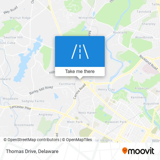 Thomas Drive map