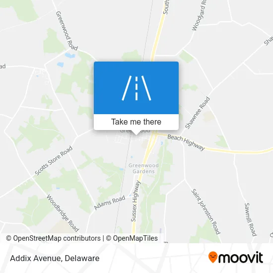 Addix Avenue map