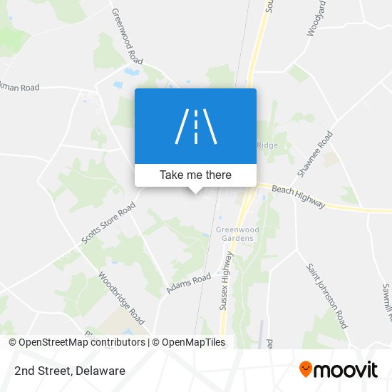 Mapa de 2nd Street