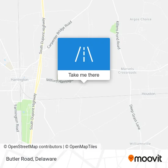 Butler Road map
