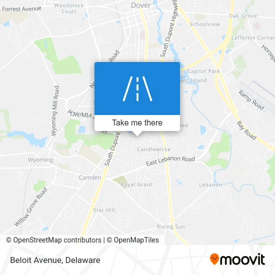 Beloit Avenue map