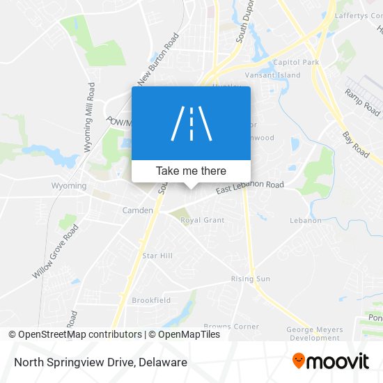 North Springview Drive map