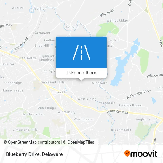 Blueberry Drive map
