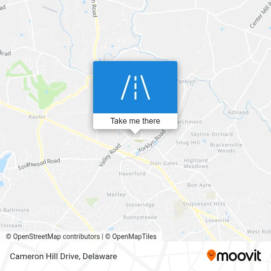 Cameron Hill Drive map