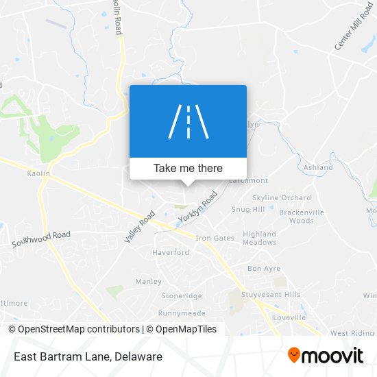 Mapa de East Bartram Lane