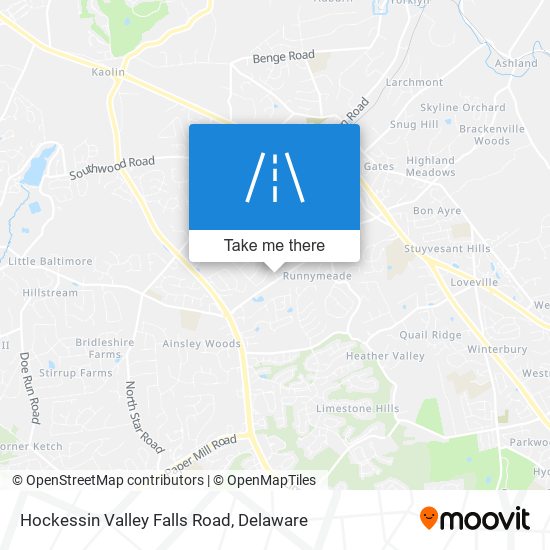 Mapa de Hockessin Valley Falls Road