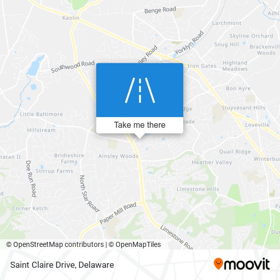 Saint Claire Drive map