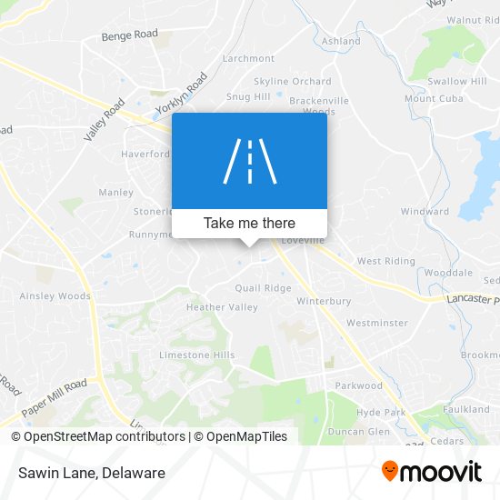 Mapa de Sawin Lane