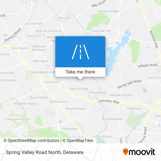 Spring Valley Road North map