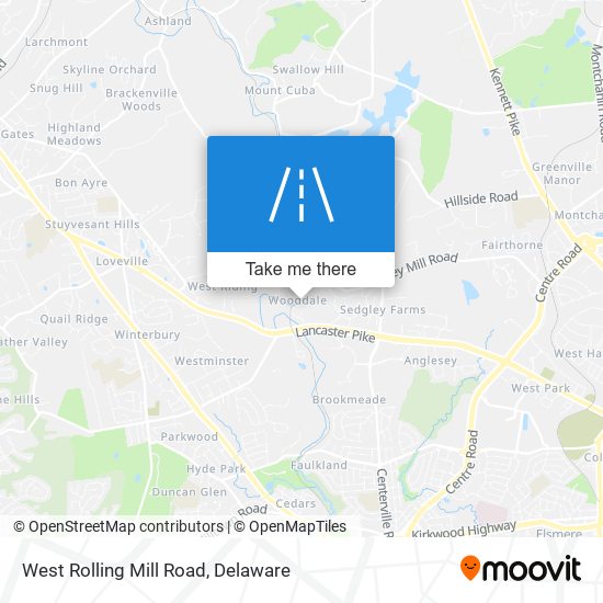 West Rolling Mill Road map