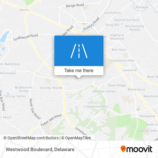 Mapa de Westwood Boulevard