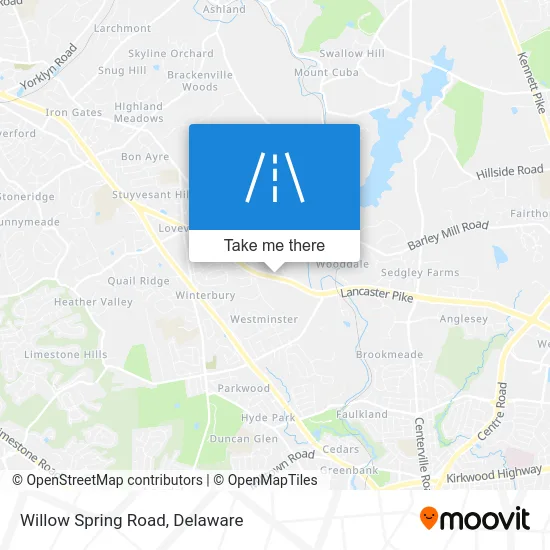 Willow Spring Road map