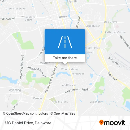 MC Daniel Drive map