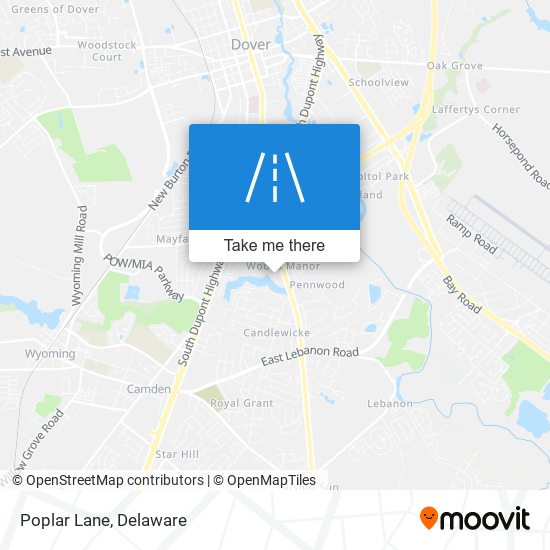 Mapa de Poplar Lane