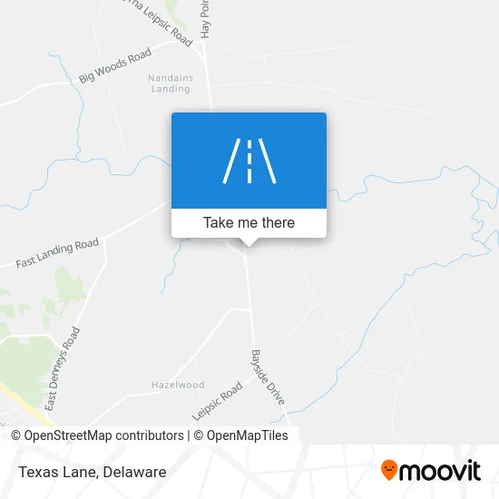 Texas Lane map