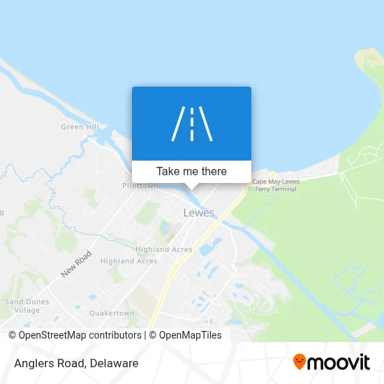 Anglers Road map