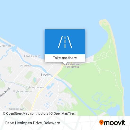 Cape Henlopen Drive map