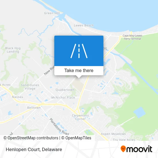 Henlopen Court map