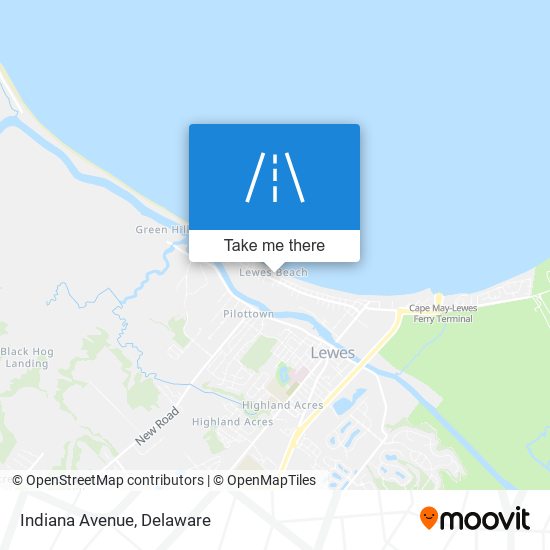 Mapa de Indiana Avenue
