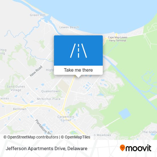 Mapa de Jefferson Apartments Drive