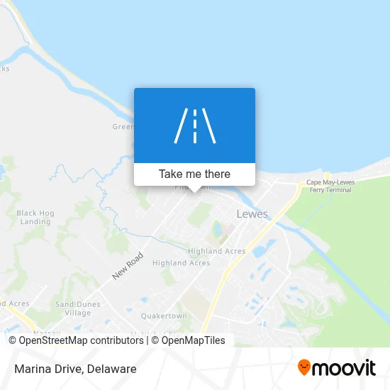 Marina Drive map