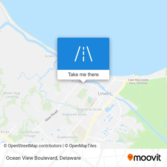 Ocean View Boulevard map