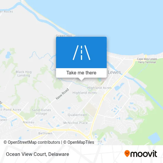 Ocean View Court map