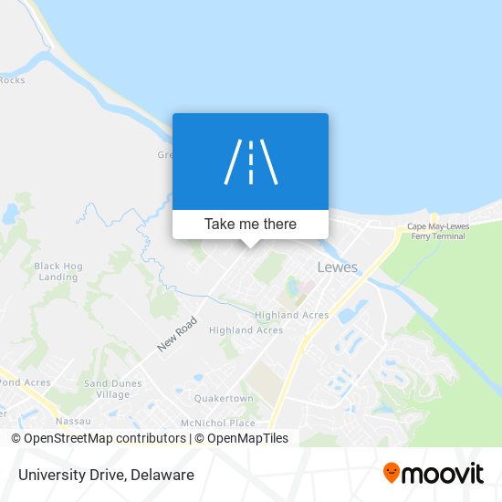 University Drive map