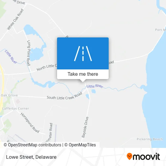 Lowe Street map