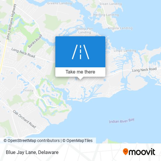 Blue Jay Lane map