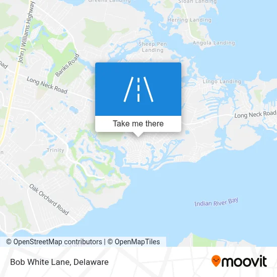 Bob White Lane map