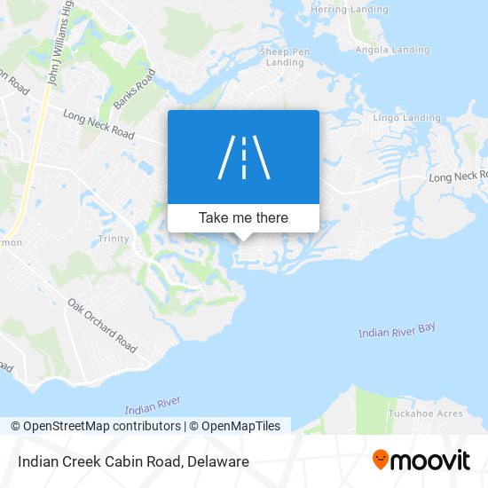 Mapa de Indian Creek Cabin Road