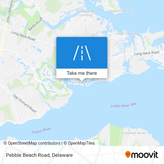 Pebble Beach Road map