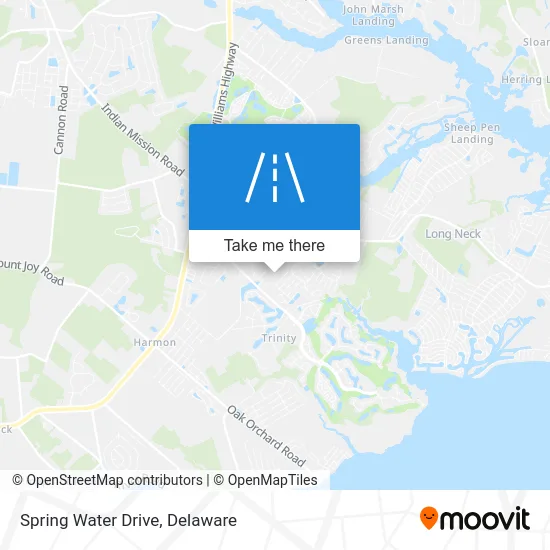 Spring Water Drive map