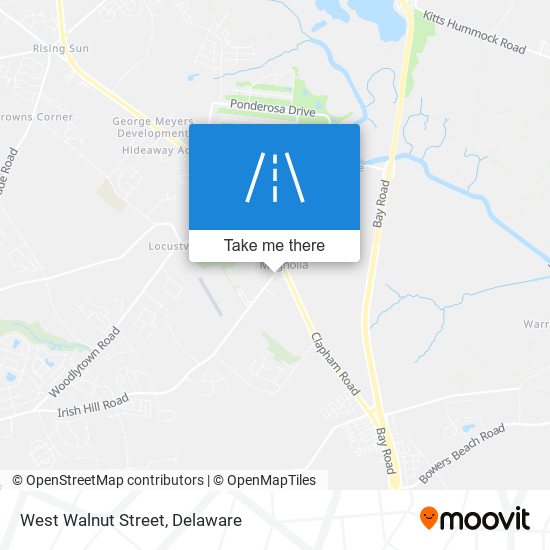 Mapa de West Walnut Street