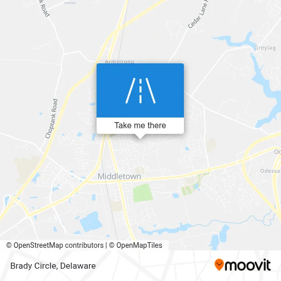 Brady Circle map