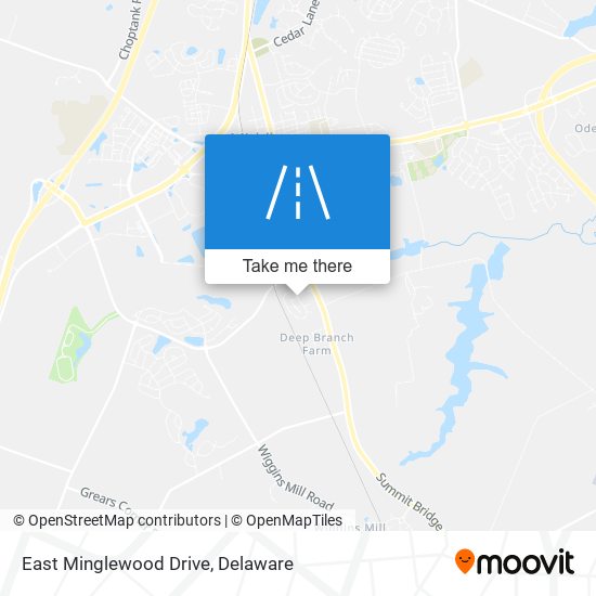 East Minglewood Drive map