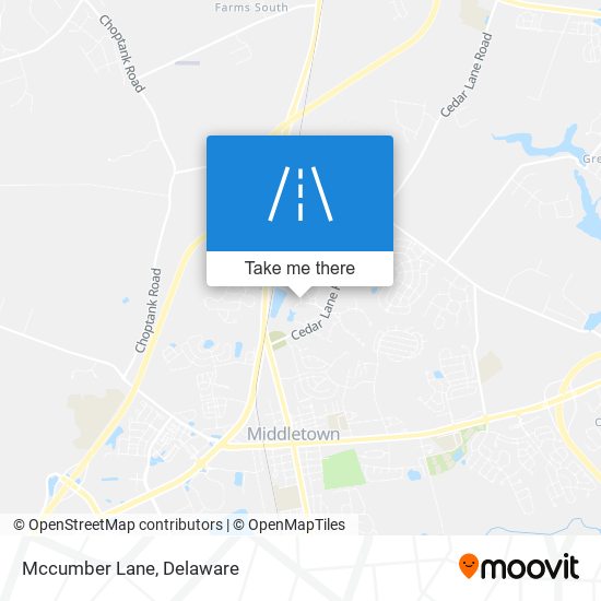 Mccumber Lane map