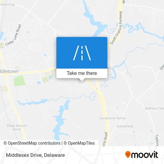Middlesex Drive map
