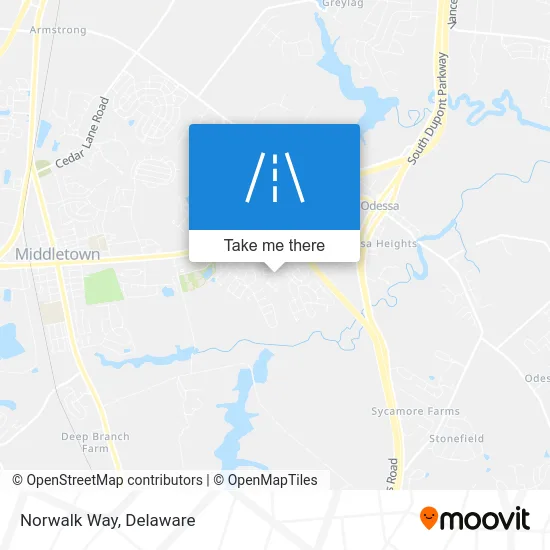 Norwalk Way map