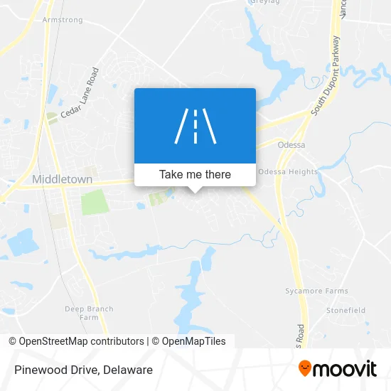 Pinewood Drive map