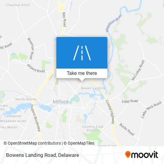 Mapa de Bowens Landing Road