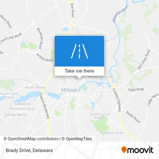Brady Drive map