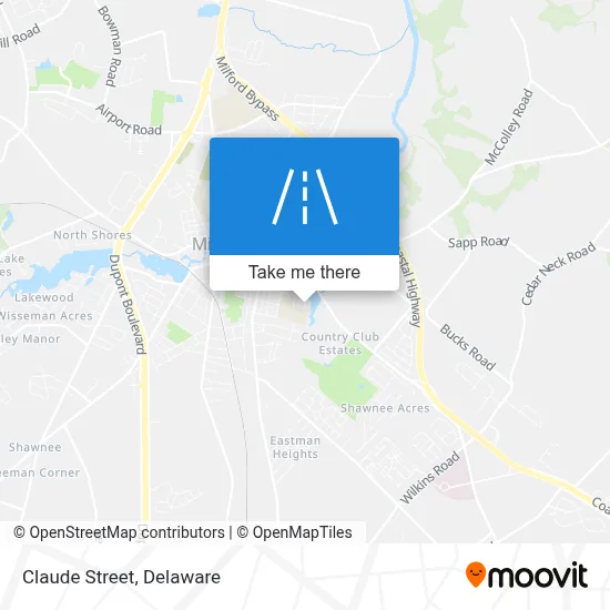 Claude Street map