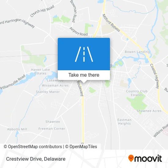 Crestview Drive map
