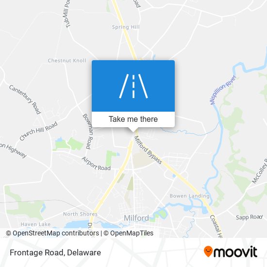 Mapa de Frontage Road