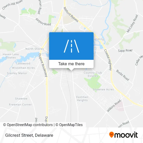 Gilcrest Street map