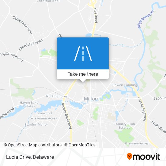 Lucia Drive map