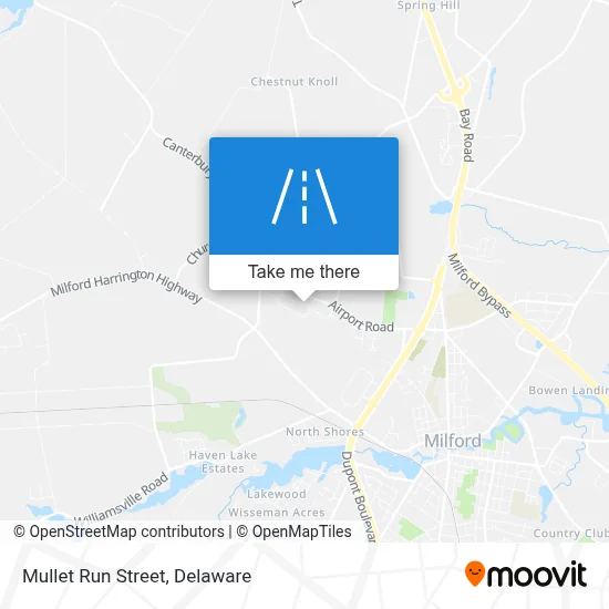 Mullet Run Street map