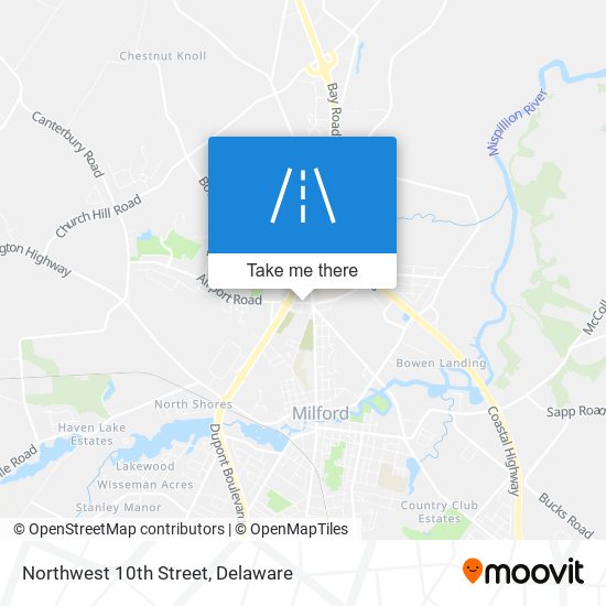 Northwest 10th Street map